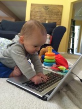 baby thor on the computer.jpg